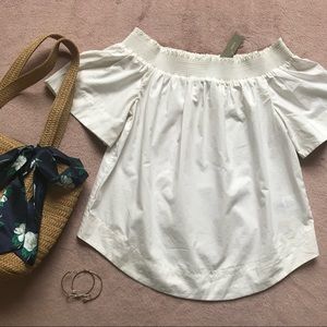 J. Crew Off-Shoulder Blouse